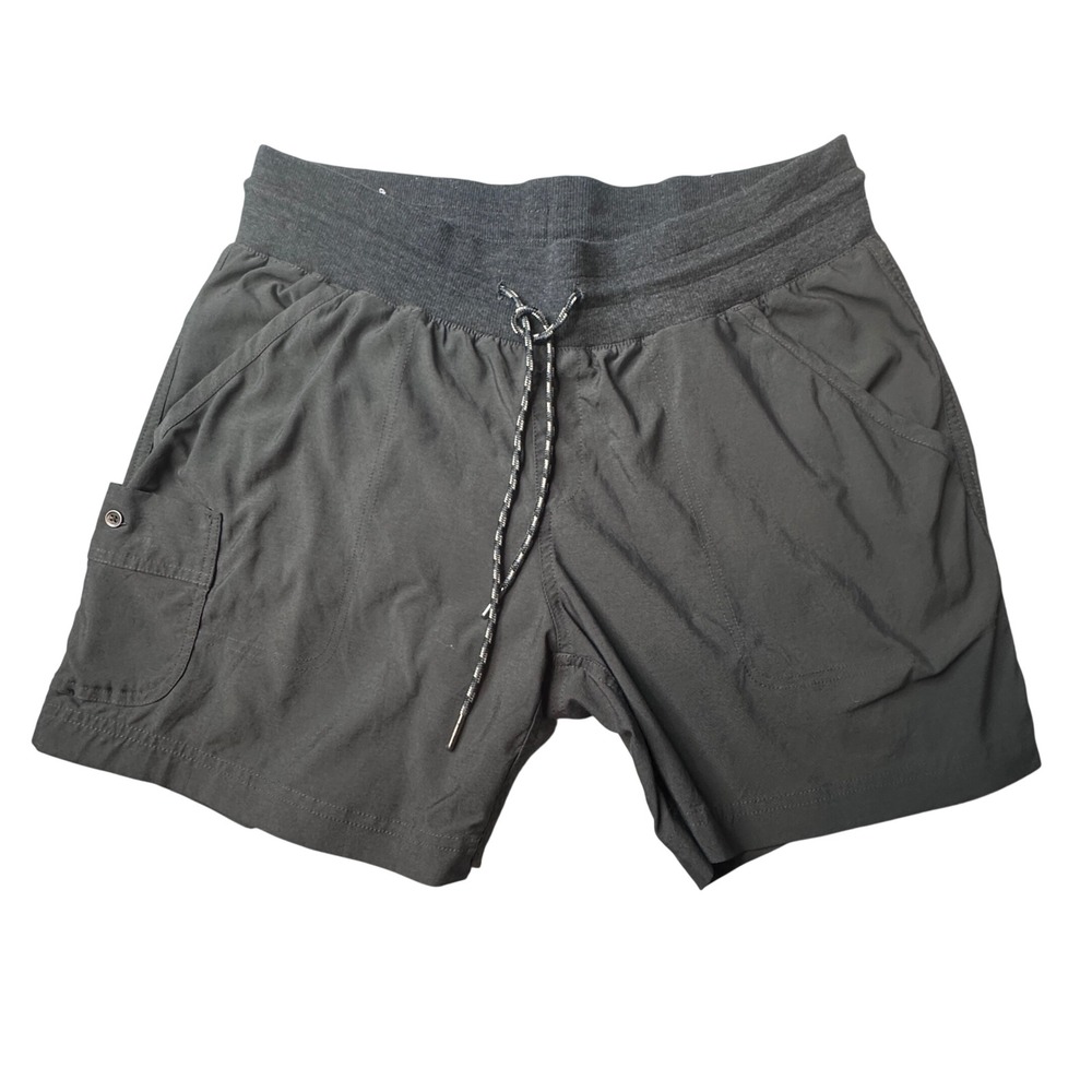 Columbia Shorts Womens L Black Anytime Outdoor Cargo Hiking Athletic Stretch